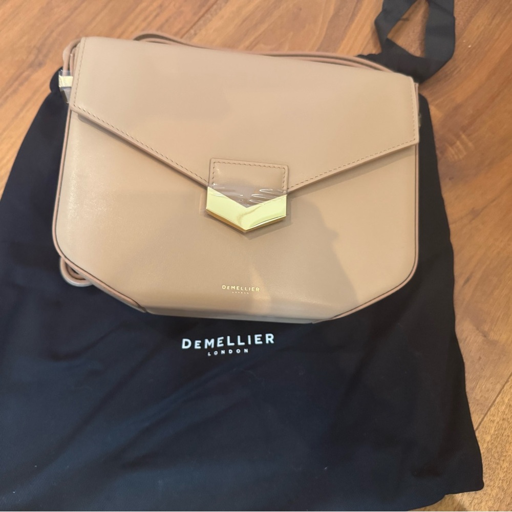 Demellier Tan Crossbody Bag The London